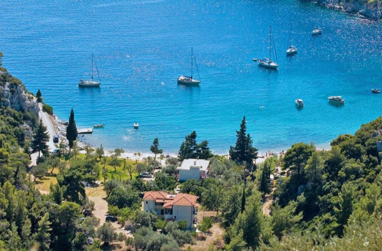 Limnonari Beach Rooms Skopelos stad Exteriör bild